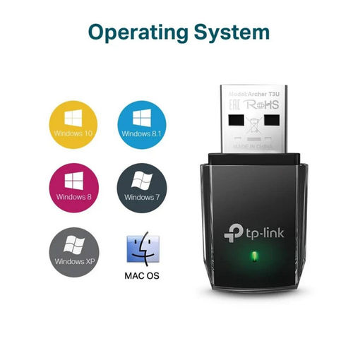 Adaptador Red Tp-Link Archer T3u Usb3.0 Wifi-Ac/867mbps Omnidireccional | Quonty.com | ARCHER T3U