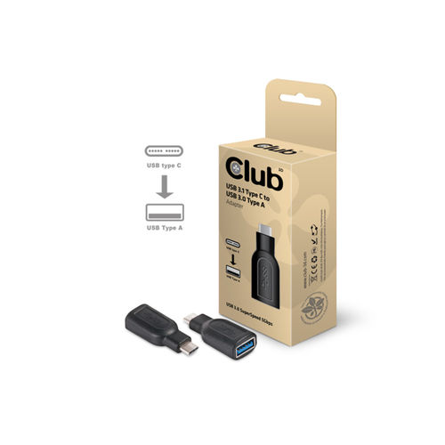 Adaptador Usb Club 3d Usb-C/M 3.1 A Usb-A/H 3.0 | Quonty.com | CAA-1521