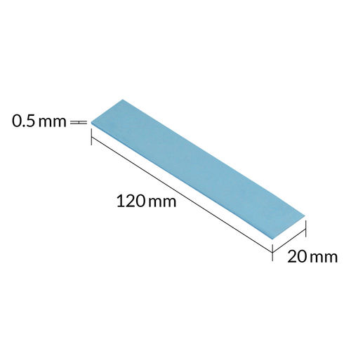 Almohadilla Pasta Termica Arctic 120x20x0,5mm Azul Pack De 4 | Quonty.com | ACTPD00055A