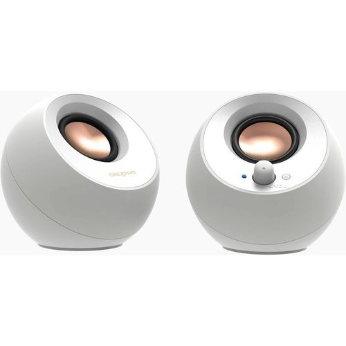 Altavoces Creative Pebble V3 2.0 Usb-C Blanco | Quonty.com | 51MF1700AA002