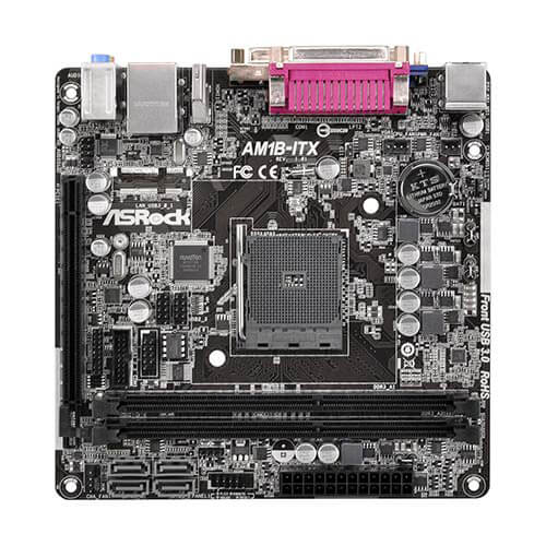 Placa Asrock Am1b-Itx Am1 2ddr3 Hdmi Usb3.0 M-Itx | Quonty.com | 90-MXGT50-A0UAYZ
