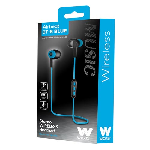 Auriculares Woxter Airbeat Bt-5 Blue | Quonty.com | AP26-021