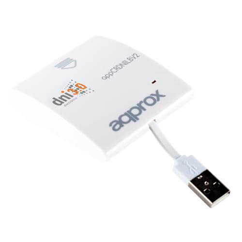 Lector Ext Usb2.0 Approx Dnie + Tarjeta Sanitaria | Quonty.com | APPCRDNILWV2