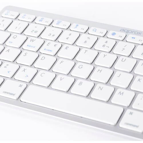 Teclado Approx Appkbbt02s Bluetooth Pc/Ipad/Iphone Silver | Quonty.com | APPKBBT02S
