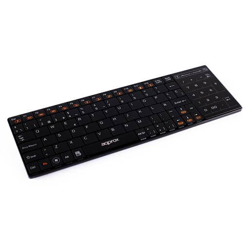 Teclado Approx Appkbtv01 Smart Tv Touchpad Inalambrico Negro | Quonty.com | APPKBTV01
