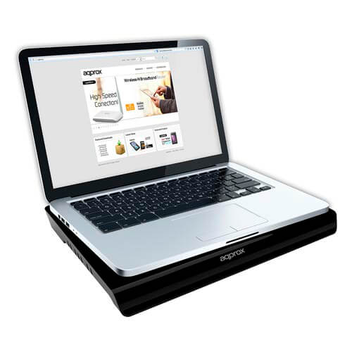 Soporte/Refrigerador Portatil 15,6'' Approx Appnbc06b 2usb | Quonty.com | APPNBC06B