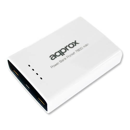 Powerbank Approx Apppb78evw Evolution 7800mah 5v Blanco | Quonty.com | APPPB78EVW
