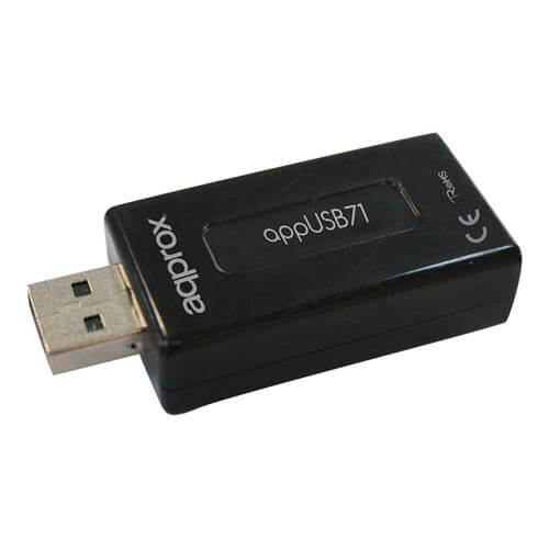 Tarjeta De Sonido Externa Approx Usb 7.1 | Quonty.com | APPUSB71