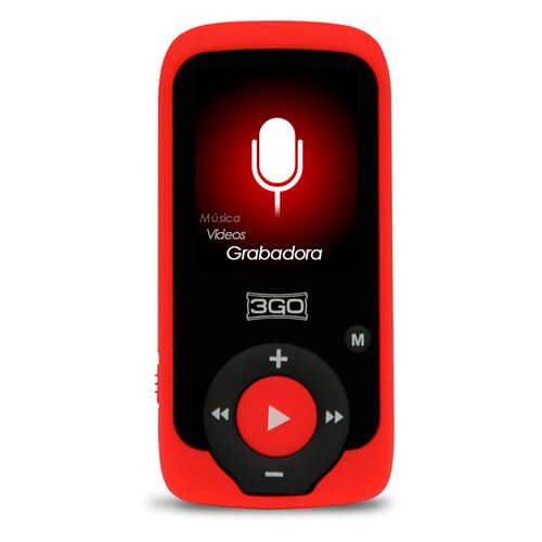 Reproductor Mp4 3go Arya 8gb Rojo/Negro | Quonty.com | ARYAR