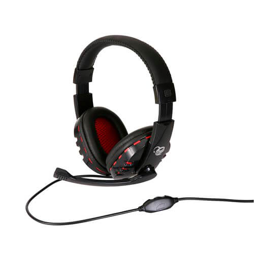 Auriculares C/Microfono Coolbox G2 Bluelight Gaming Rojo | Quonty.com | AURCOORG2