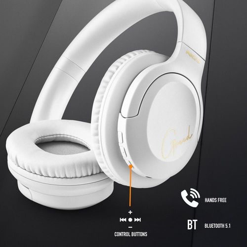 Auriculares C/Microfono Ngs Arctica Greed Inalambricos Blanco | Quonty.com | ARTICAGREEDWHITE