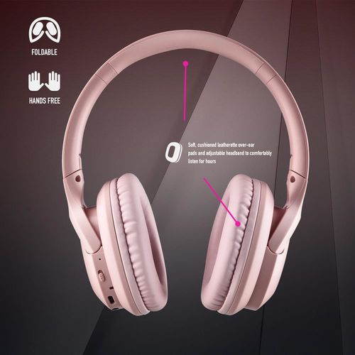 Auriculares C/Microfono Ngs Arctica Greed Inalambricos Rosa | Quonty.com | ARTICAGREEDPINK