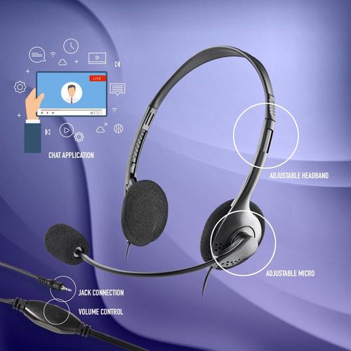 Auriculares C/Microfono Ngs Ms103max Jack 3.5mm Negro | Quonty.com | MS103MAX
