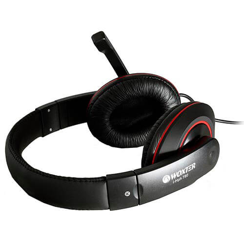Auriculares C/Microfono Woxter Iheadphone Pc 780 Gaming Rojo | Quonty.com | WE26-004