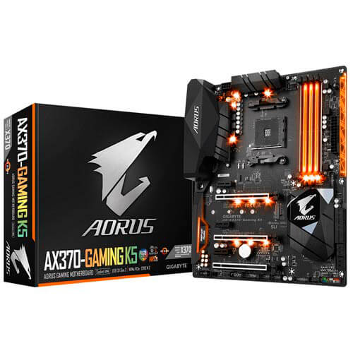 Placa Gigabyte Ax370 Gaming K5 Aorus Amd Am4 Ddr4 Hdmi Atx | Quonty.com | GA-AX370-GAMING K5