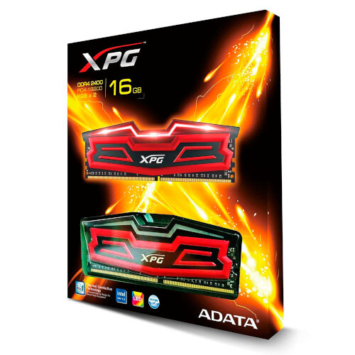 Adata Ddr4 16gb (2x8) 2400mhz Cl16 Xpg Dazzle Red Led | Quonty.com | AX4U2400W8G16-DRD