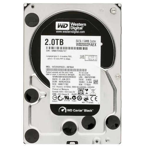 Hdd Wd Desktop 3.5'' 2tb 64mb Sata3 Negro | Quonty.com | WD2003FZEX