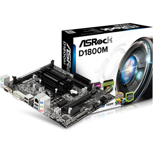 Placa Asrock D1800m Intel Micro Atx | Quonty.com | 90-MXGUK0-A0UAYZ