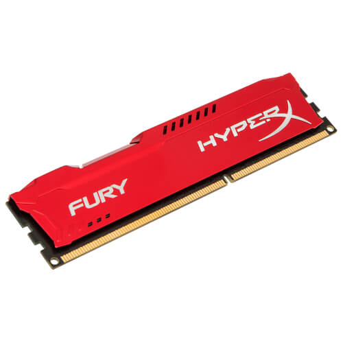 Kingston Ddr3 8gb 1866mhz Cl10 Hyperx Fury Red | Quonty.com | HX318C10FR/8