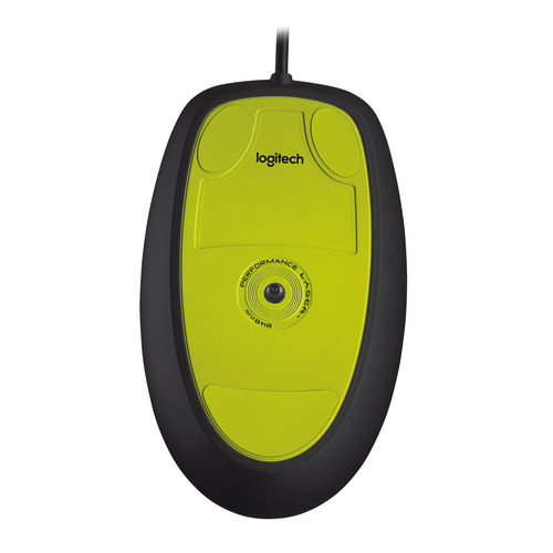 Raton Logitech M150 Optico Negro-Amarillo | Quonty.com | 910-003743