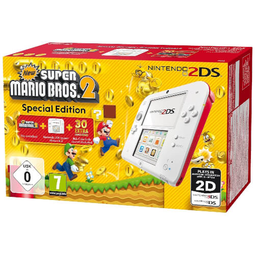 Consola Nintendo 2ds Roja Y Blanco + Nsmb 2 | Quonty.com | 2203899