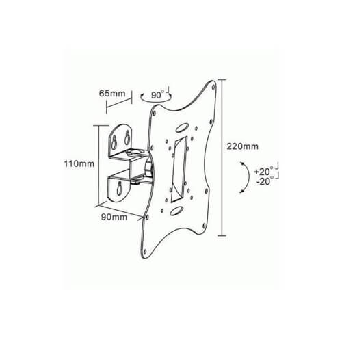 Soporte Tv Goobay Easyflex M 17-42 Plata | Quonty.com | 51883