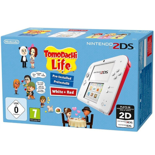 Videoconsola Nintendo 2ds Blanca + Tomodachi | Quonty.com | 2204999