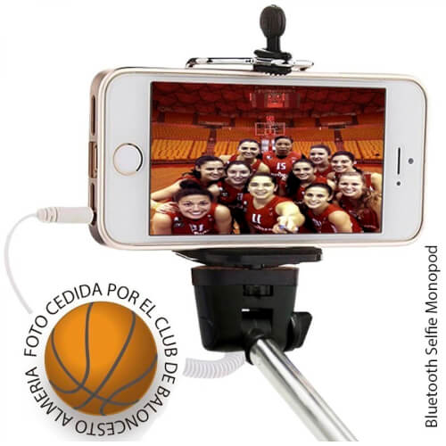 Palo Selfie Kl-Tech Con Pulsador Rojo | Quonty.com | KMP104RED