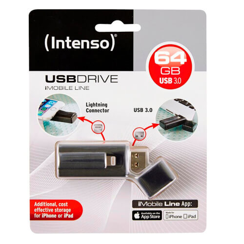 Pendrive 64gb Usb3.0 Intenso Imobile Line Negro | Quonty.com | 3535490