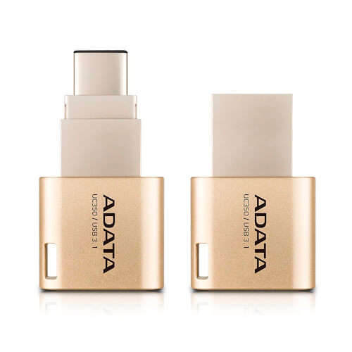 Pendrive Adata Uc350 32gb Usb3.1 C Aluminio Gold | Quonty.com | AUC350-32G-CGD