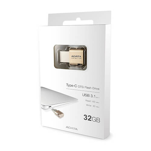 Pendrive Adata Uc350 32gb Usb3.1 C Aluminio Gold | Quonty.com | AUC350-32G-CGD