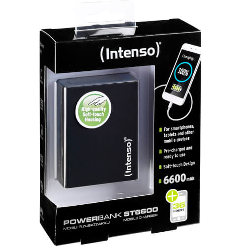 Powerbank/Bateria Externa Intenso St6600 Negro | Quonty.com | 7333520