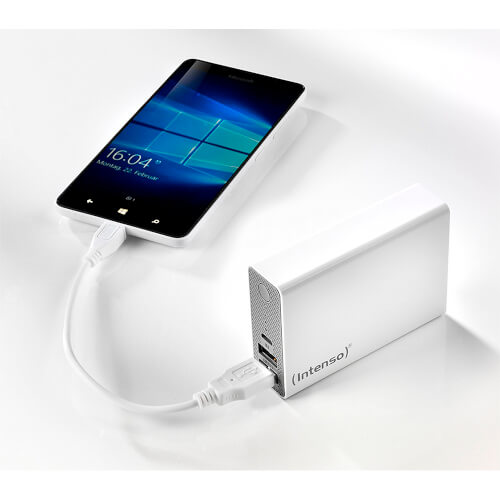 Powerbank/Bateria Externa Intenso St10000 Blanco | Quonty.com | 7333532