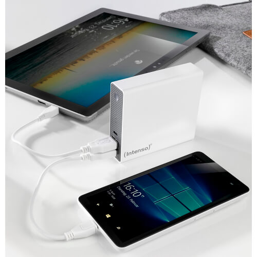 Powerbank/Bateria Externa Intenso St13000 Blanco | Quonty.com | 7333542