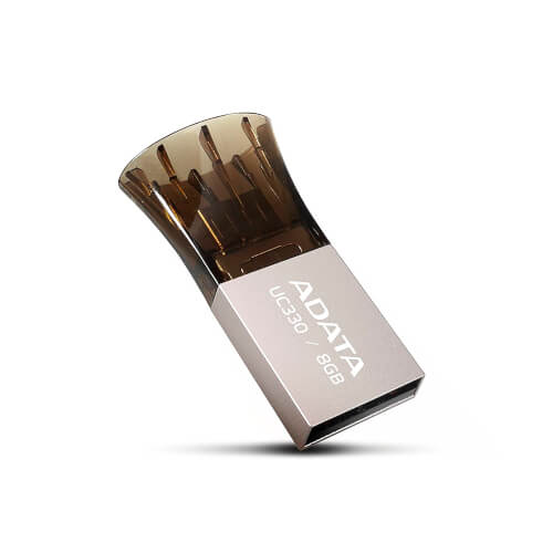 Pendrive 64gb Usb2.0 Adata Uc330 Otg | Quonty.com | AUC330-64G-RBK