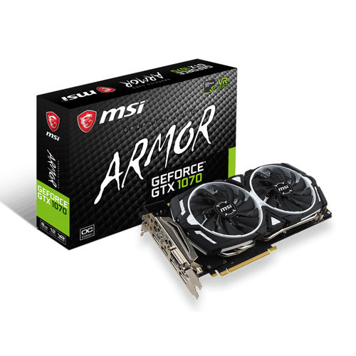 Tarjeta Gráfica Msi Gtx 1070 Armor 8gb Oc Gddr5 | Quonty.com | 912-V330-028
