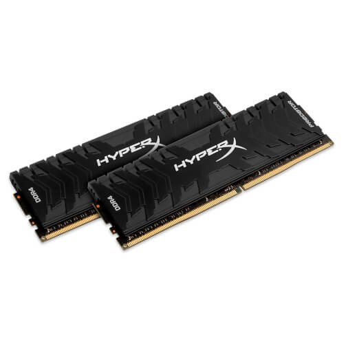 Kingston Ddr4 16gb (4x4) 3200mhz Cl16 Hyperx Predator Black | Quonty.com | HX432C16PB3K2/16