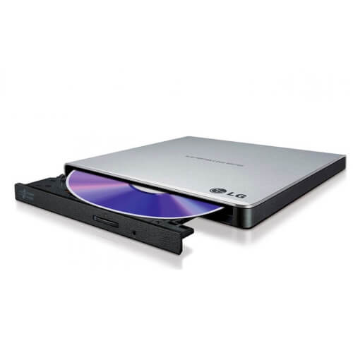 Regrabadora Usb Dvdrw Lg Externa Slim Gris/Negro | Quonty.com | GP57ES40.AUAE10B