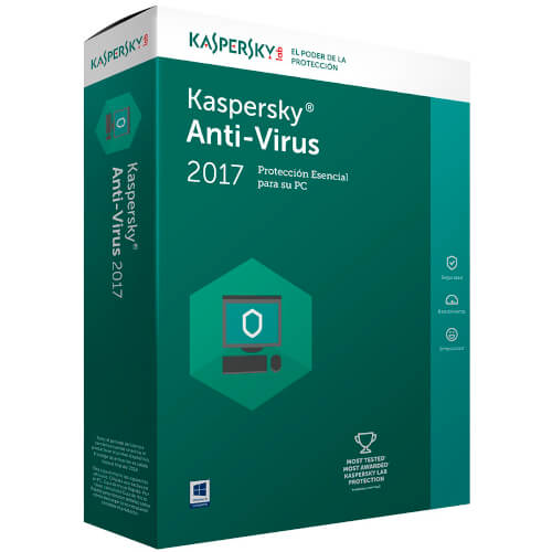 Software Kaspersky 2017 Antivirus Ren 3u | Quonty.com | KL1171SBCFR
