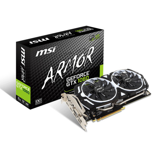 Tarjeta Gráfica Msi Gtx 1060 Armor Ocv1 6gb Gddr5 | Quonty.com | 912-V328-052