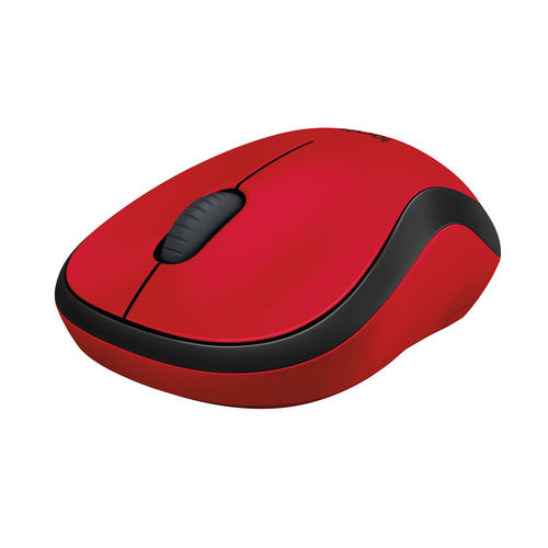 Raton Logitech M220 Silent Wireless Optico Rojo | Quonty.com | 910-004880