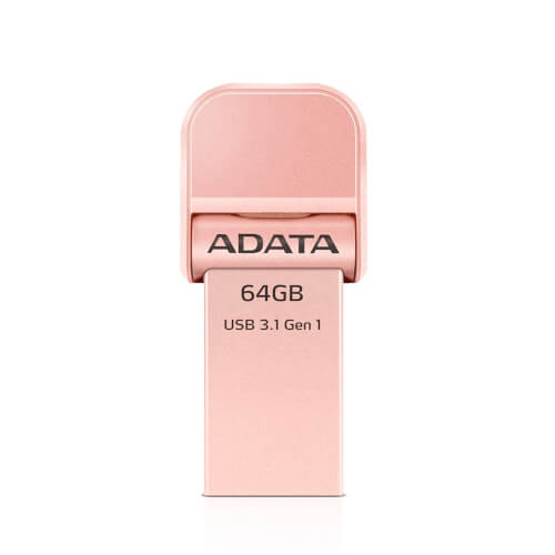 Pendrive 64gb Adata I-Memory Ai920 Rose Gold | Quonty.com | AAI920-64G-CRG