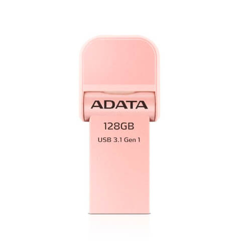 Pendrive 128gb Adata I-Memory Ai920 Rose Gold | Quonty.com | AAI920-128G-CRG