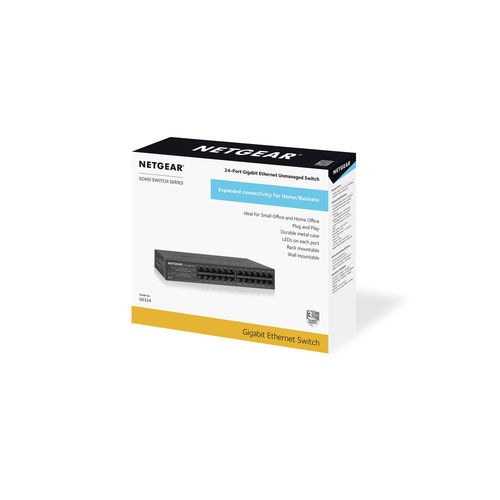 Hub Switch Netgear Gs324 24ptos 10/100/1000 | Quonty.com | GS324-100EUS
