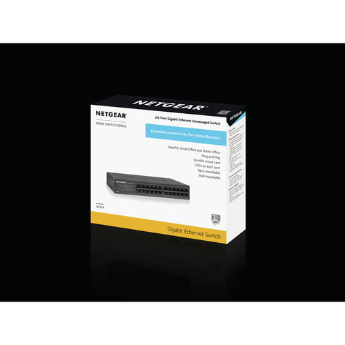 Hub Switch Netgear Gs324 24ptos 10/100/1000 | Quonty.com | GS324-100EUS