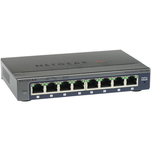 Hub Switch Netgear Gs108e 8ptos 10/100/1000 | Quonty.com | GS108E-300PES