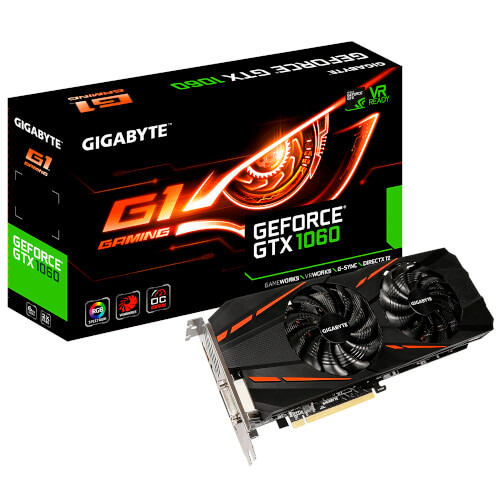 Gigabyte Gtx 1060 G1 Gaming 6gb Gddr5 Rev 2.0 | Quonty.com | GV-N1060G1 GAMING-6GD REV2.0