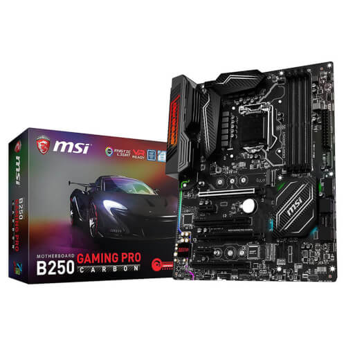 Placa Base Msi 1151 B250 Gaming Pro Carbon | Quonty.com | 911-7A64-002