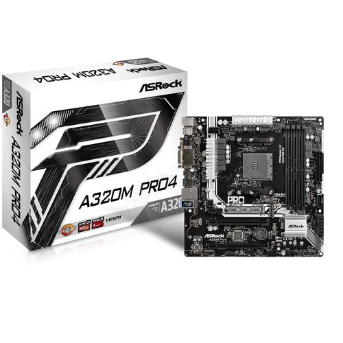 Placa Asrock A320m Pro4 Amd Am4 Matx | Quonty.com | 90-MXB540-A0UAYZ