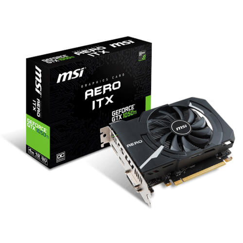Msi Gtx 1050 Ti Aero Itx 4g Oc Gddr5 | Quonty.com | 912-V809-2454